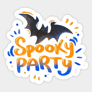 Spooky party Sticker